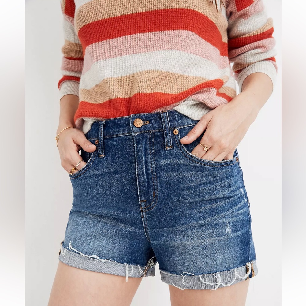 Madewell High-Rise Jean Shorts in Glenoaks Wash size 25